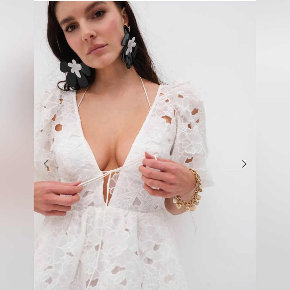 For Love & Lemons Leighton Mini Dress size XS - Picture 3 of 8
